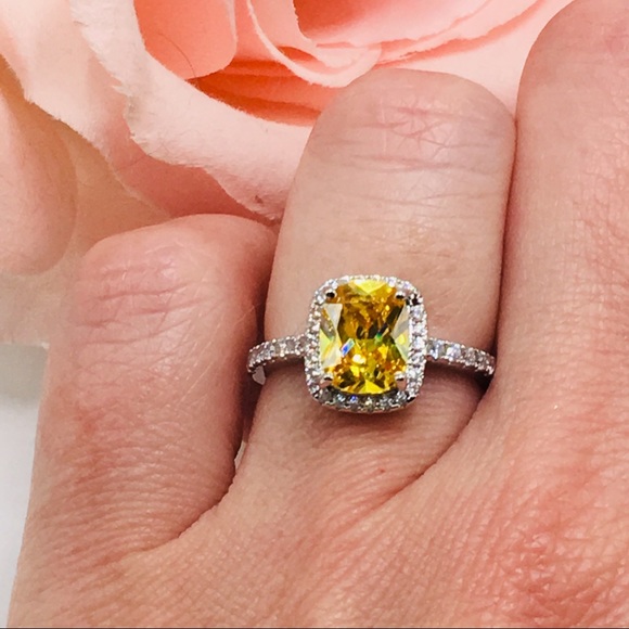 14k white gold diamond engagement ring wedding - Picture 4 of 8